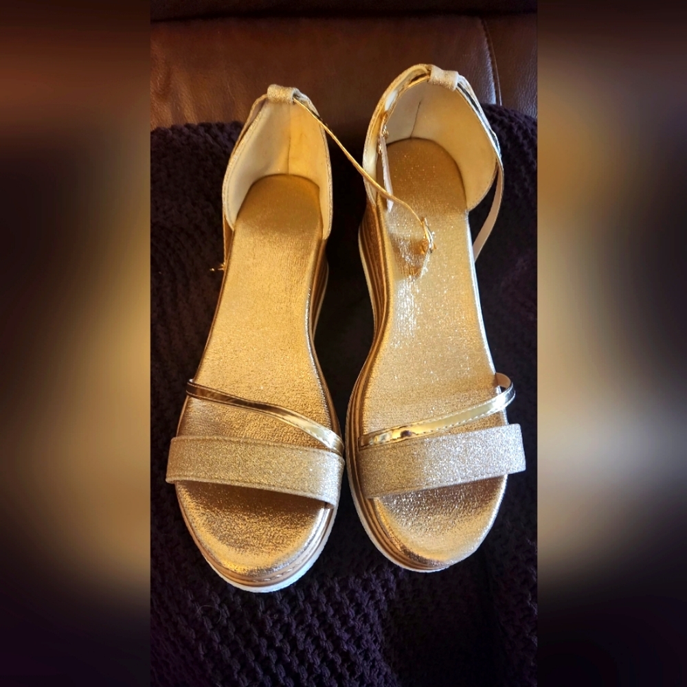 Gold Platform Sandals